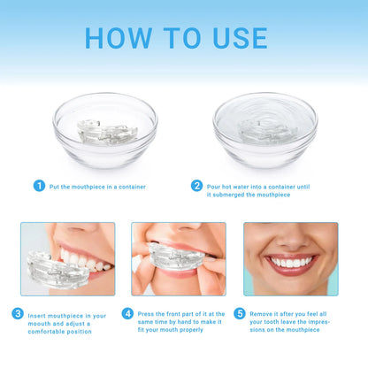 Silicone Anti-Snore Mouthpiece – Mouth Guard for Snoring, Bruxism, Sleep Apnea, and Teeth Protection