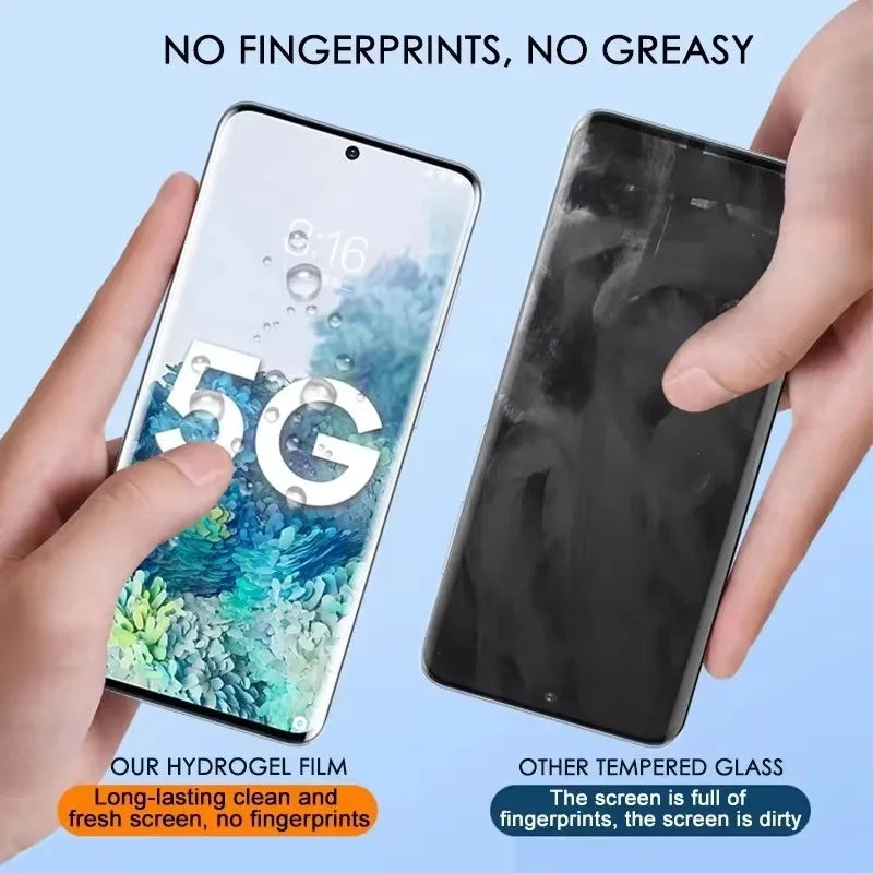 5PCS Hydrogel Screen Protector – Compatible with Samsung Galaxy S8-S24 Ultra & Note 9-20 Plus