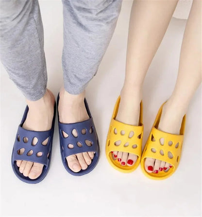 Summer EVA Leaky Slippers - Non-Slip Bathroom Beach Sandals for Men Women Indoor Outdoor