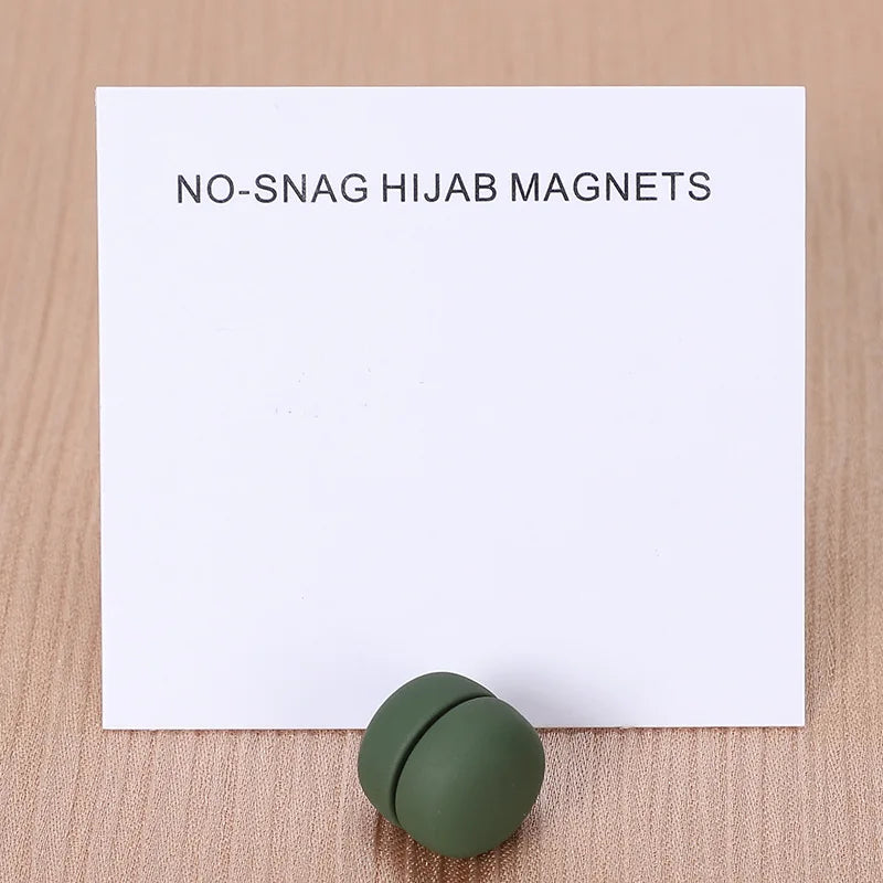 WLP Magnetic Hijab Clips - Solid Color Round Strong Magnet Pins for Silk Scarves Shawls Turban Accessories