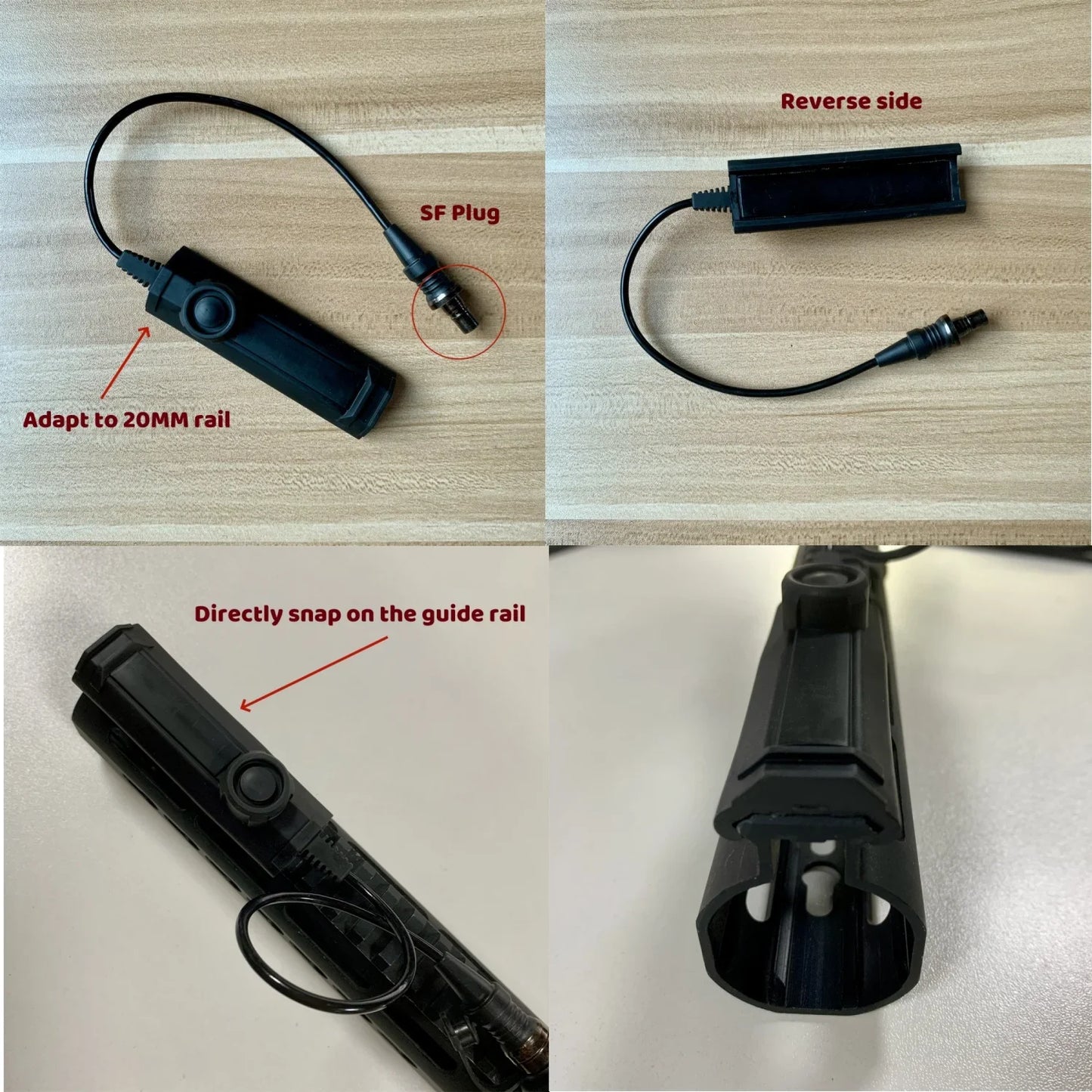 Tactical Surefire M300/M600B/M600C Gun Light – Rifle & Pistol Scout Flashlight, Picatinny Rail Mount, Hunting Torch