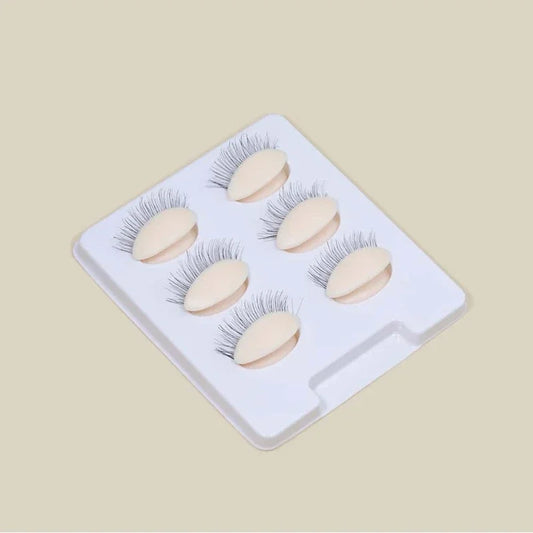False Eyelash Extension Practice Head - Silicone Training Mannequin with Removable Eyelids for Lash & Tattoo Practice