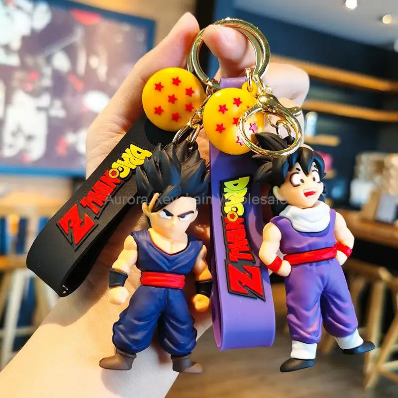 Dragon Ball Z Keychain – Super Saiyan Goku, Bulma, Broly, Piccolo & Majin Buu Car Pendant Toy Gift for Kids