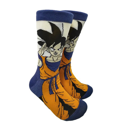 Men’s Anime Dragon Ball Socks - Harajuku Hip Hop Cosplay Fashion Funny Crew Socks