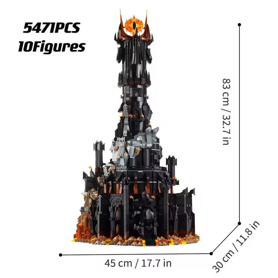 New MOC Black Eye Tower Building Model – Home Decor & Children’s Holiday Gift for Boys