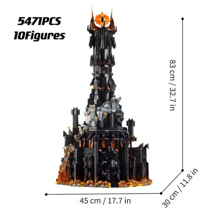 New MOC Black Eye Tower Building Model – Home Decor & Children’s Holiday Gift for Boys