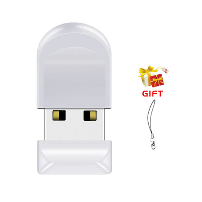 Black Mini USB 2.0 Pen Drive – High-Speed 64GB & 128GB Oval Flash Memory Stick with Keychain, Ideal Business Gift