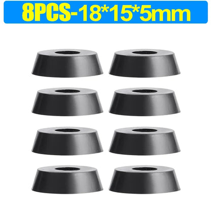 8/80pcs Rubber Furniture Pads - Non-Slip Floor Protectors & Chair Leg Bumper Gaskets for Tables and Cutting Boards