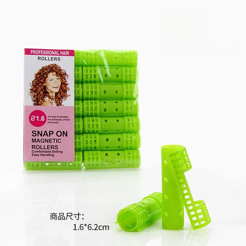 Plastic Curling Iron Tool Set - Fluffy Hair Styling Curling Tool with Sub-Mother Button for Home Use