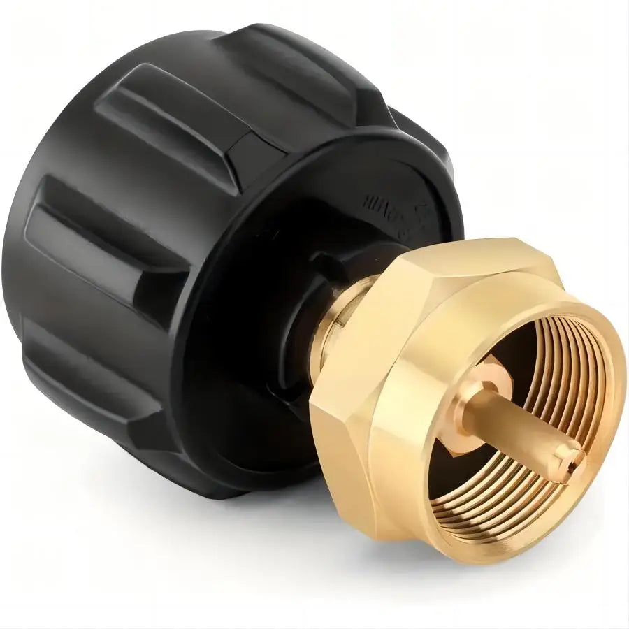 YANBIGUO Propane Refill Adapter - Solid Brass Coupler for Refilling 1lb LP Gas Cylinders from 20lb Tanks