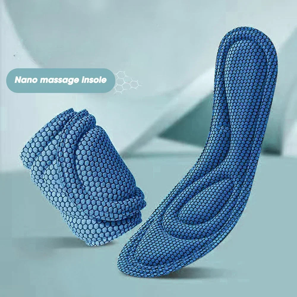 2 Pairs Memory Foam Orthopedic Insoles – Antibacterial, Sweat-Absorbing Shoe Inserts for Sports, Running, and Everyday Comfort