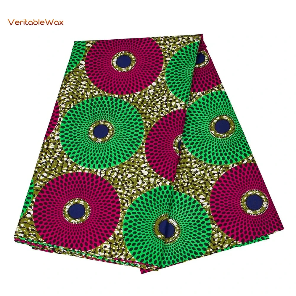 African Ankara Wax Print Fabric - Retro Double Print Patchwork Sewing Material for DIY Clothing