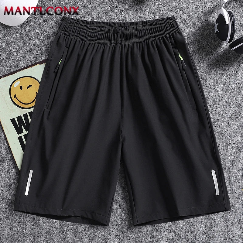 Men's Summer Sport Shorts – Cool Running, Gym & Fitness Training Shorts in Black and Gray