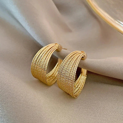 Retro Multilayer Stud Earrings for Women - Elegant Unique Statement Party Jewelry Gift