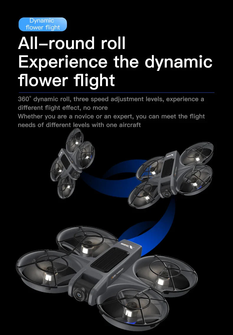 X266 Mini RC Drone – 8K HD Dual Camera, 6-Axis Headless Quadcopter with 360° Flip, Remote Control Helicopter Toy for Boys