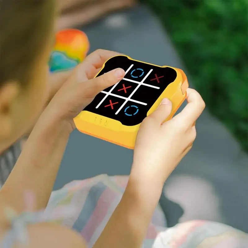 Multifunctional Electronic Tic-Tac-Toe Board – Portable Montessori Puzzle & Chess Game for Kids & Adults