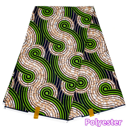 African Ankara Wax Print Fabric - Retro Double Print Patchwork Sewing Material for DIY Clothing