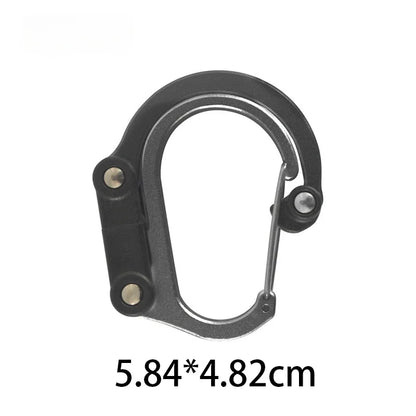 360° Rotating Gear Clip Carabiner - Multifunctional Strong Buckle Hook for Camping, Hiking & Travel Backpacks