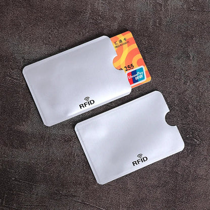 10PCS RFID Card Protector Sleeves - Anti Scan NFC Blocking Aluminum Foil Credit Card Holder