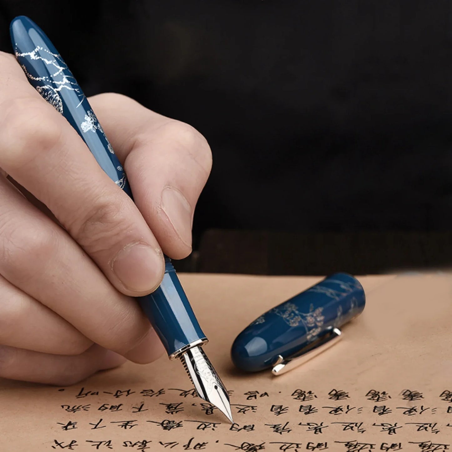Hongdian N23 Rabbit Year Limited Edition Fountain Pen – Gold Carving High-End Writing Pen for Students & Office Gifts