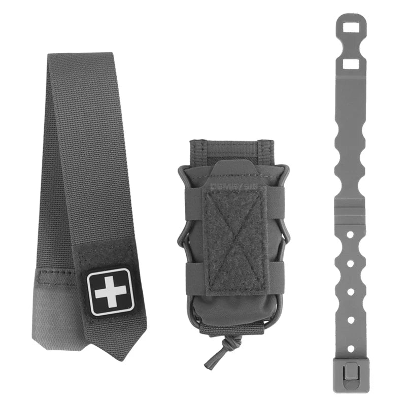 Tactical Tourniquet Pouch - Universal EMT Trauma First Aid Holder for Airsoft & Survival Gear