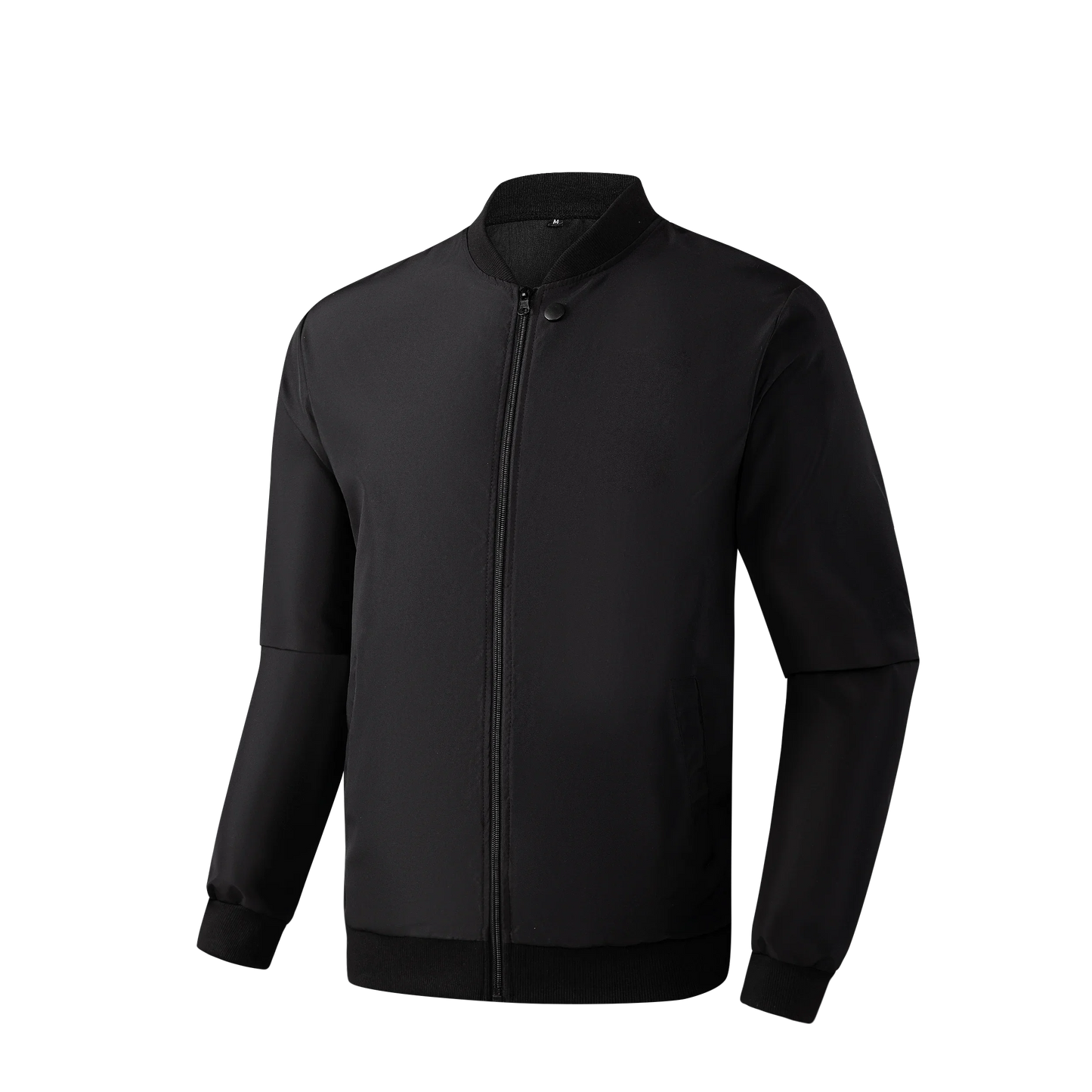 2024 Men's Spring Autumn Jacket – Short Loose Baseball Collar, Solid Color, Business Casual Thin Coat