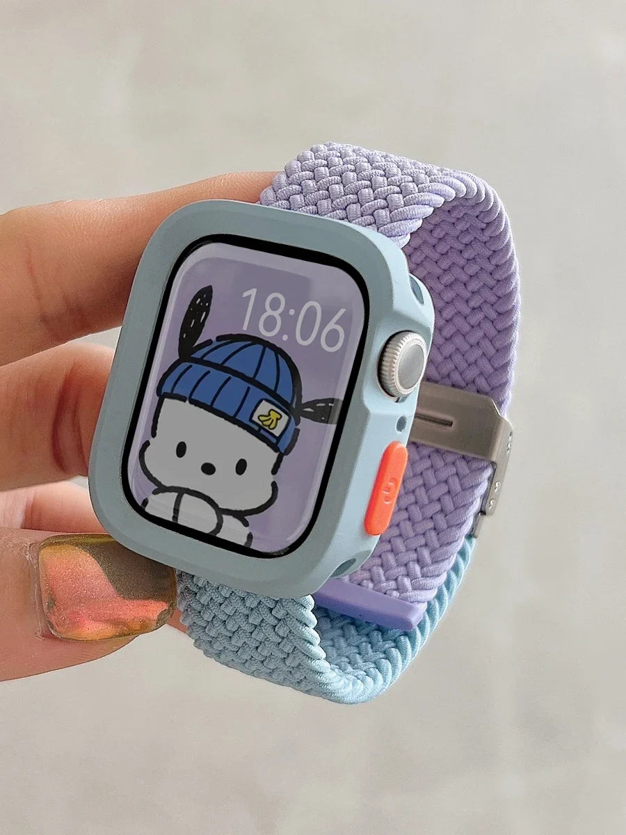 Candy Silicone Apple Watch Case & Strap - Protective Band Cover for Series 11 10 9 8 7 SE 6 5 4 Ultra 49mm 45mm 41mm 44mm 40mm