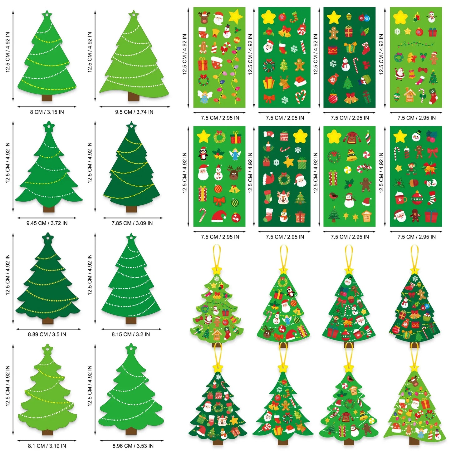Kids DIY Christmas Tree Decor Kit – 2025 Christmas Ornaments & 2026 New Year Holiday Gifts