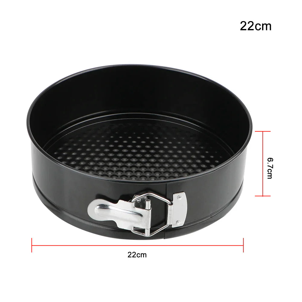 Removable Bottom Round Cake Pan – Carbon Steel Non-Stick Bakeware for Baking Cakes