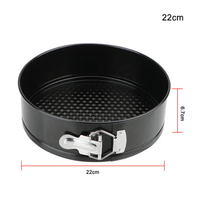 Removable Bottom Round Cake Pan – Carbon Steel Non-Stick Bakeware for Baking Cakes