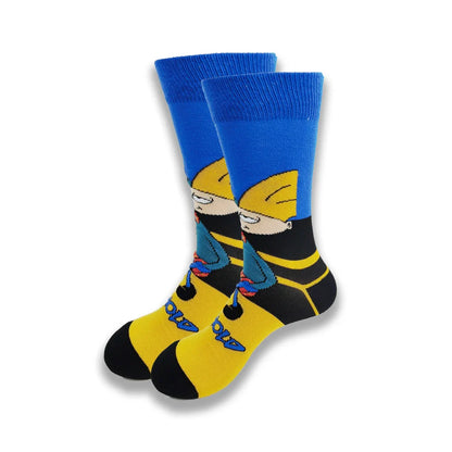 Spring and Autumn Cartoon Movie Character Socks for Men & Women – Funny Fashion High Quality Crew Tube Socks, Unisex Casual Cotton Socks