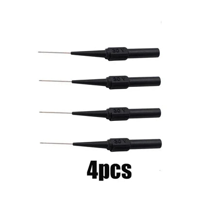 10Pcs 30V Multimeter Test Lead Kit - Automotive Diagnostic Probe Extension with 0.7MM Piercing Needle Tips