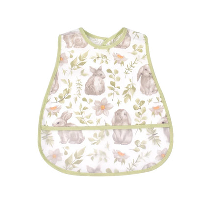 Adjustable Baby Bibs - Waterproof EVA Cotton Cartoon Feeding Bibs with Burp Cloth for Boys & Girls