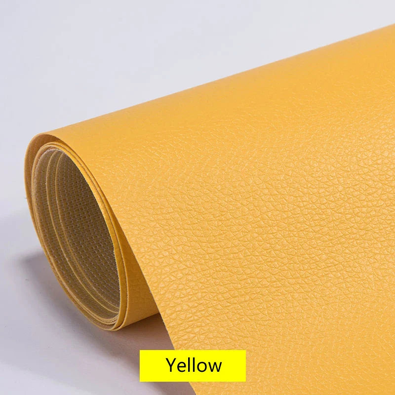 100x137cm Black Self-Adhesive Leather Repair Tape – DIY Sticky Patch for Sofa & Leather Repairs