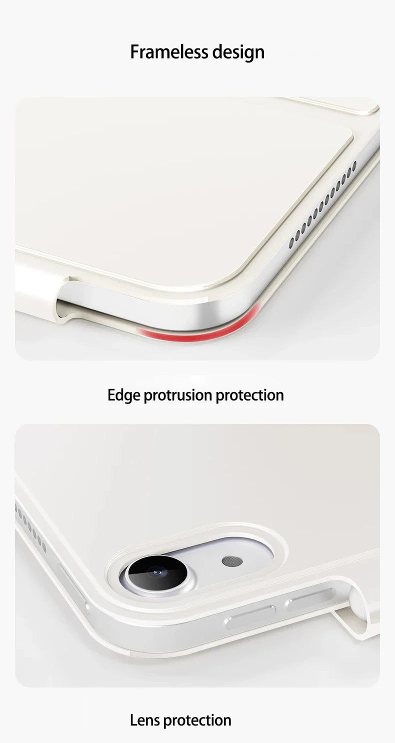Smart Magnetic Case for iPad Pro 11 – Ultra Slim Tri-Fold Cover for iPad 10th Gen, Air 5, Pro 11 M2 (2022) with Protection Clip