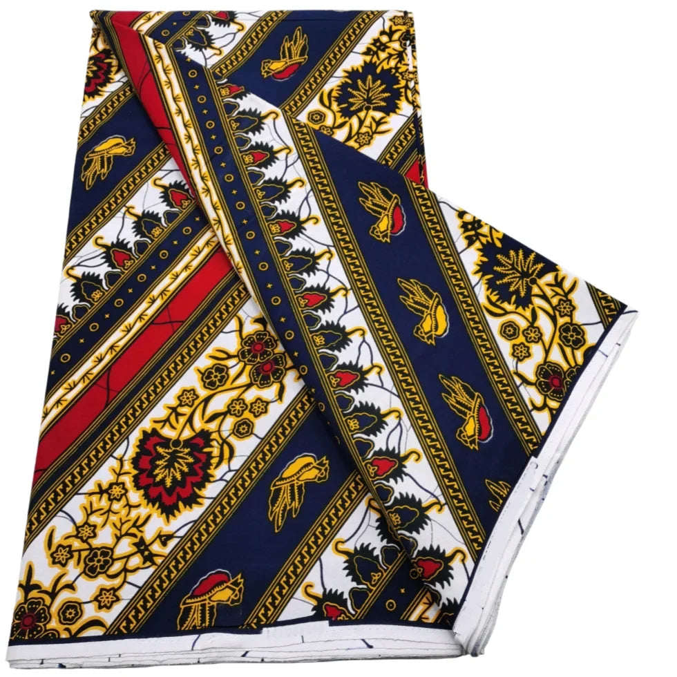 2026 African Real Wax Print Fabric - High Quality Ankara Pagne ABC