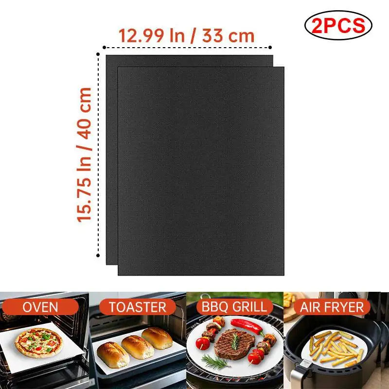 Multifunctional Grill Mat - Reusable High-Temperature Resistant Baking & Microwave Oven Liner for Easy Cooking