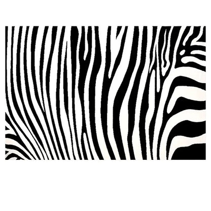 Light Luxury Black & White Plaid Rug — Fluffy Soft Carpet for Bedroom, Living Room, Study, and Home Decor