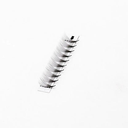 AGUUD 10-Tray Premade Volume Lashes – Super Fans with Needle Stem & Narrow Base for Eyelash Extensions