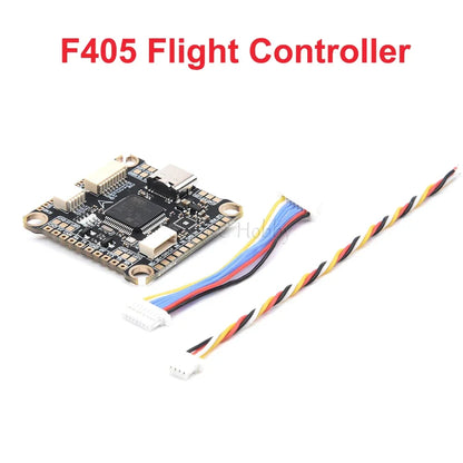 F405/F405HD & F7/F722 Flight Controller Stack with F4 V3S Plus FC + 60A 4-in-1 BLHeli_S ESC – 30.5×30.5mm for RC FPV Racing Drone