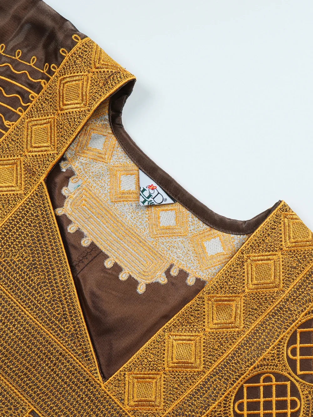 Women’s African Dashiki Ankara Maxi Dress - Traditional Embroidery Gown, Abaya & Muslim Kaftan Robe