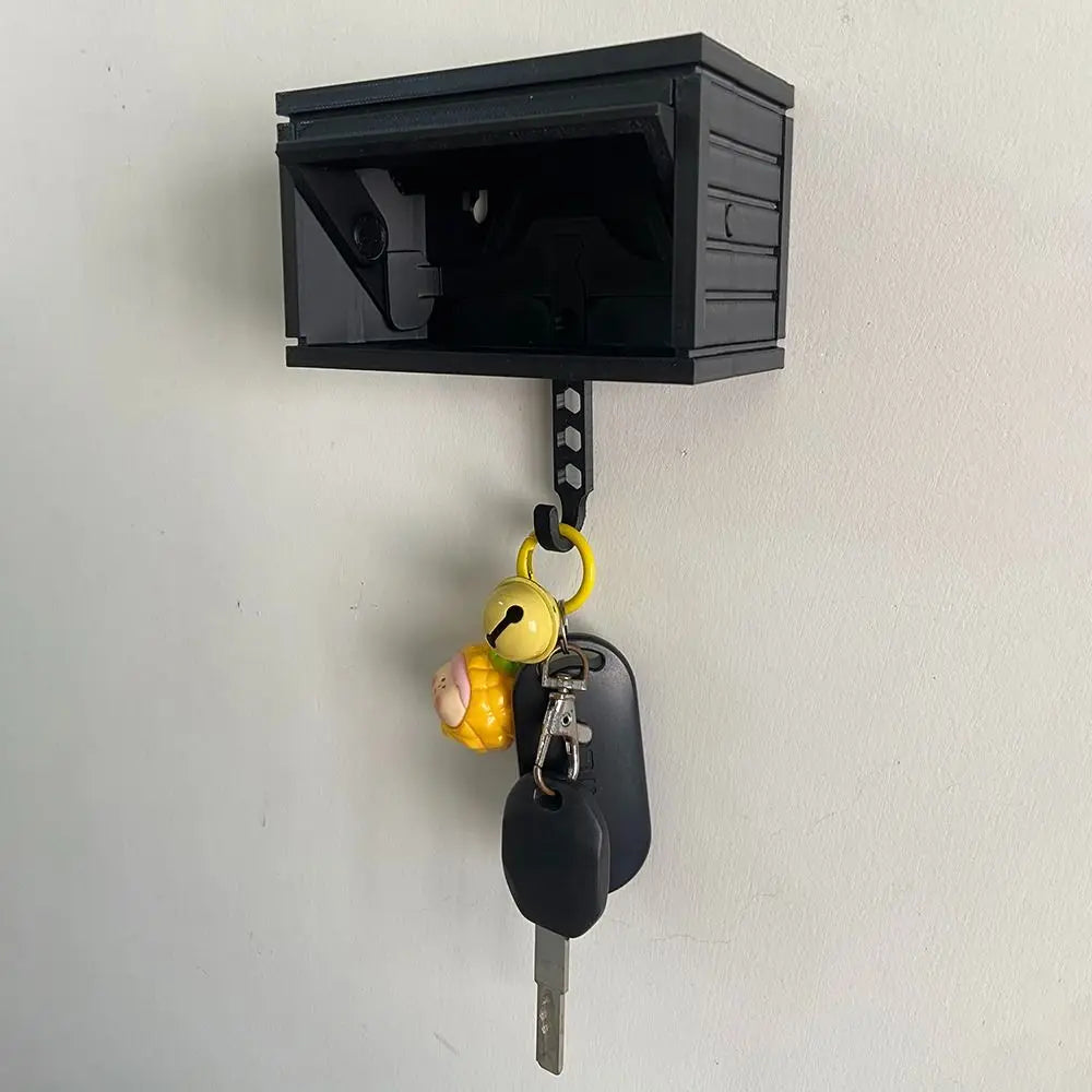 Creative Car Garage Key Holder - Fun Wall Mounted Key Organizer with Easy Install Hook Bracket