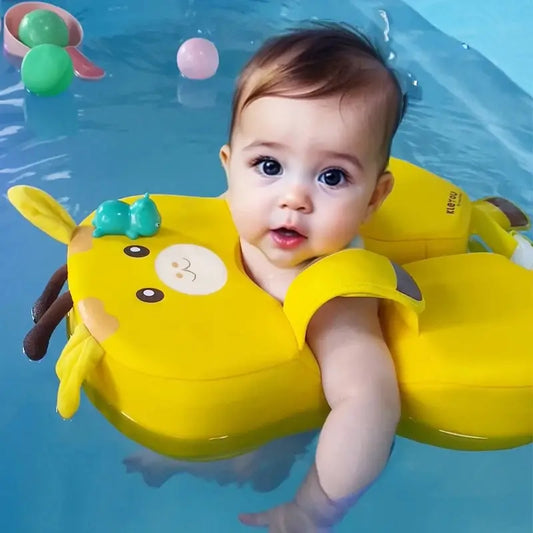 Baby Swimming Pool Float - Non Inflatable Infant Buoyancy Ring for Toddlers & Kids Ages 6-36 Months