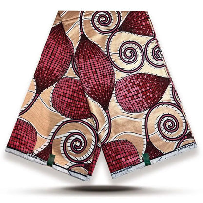 100% Cotton African Wax Print Fabric - High Quality Ankara Fabric 6 Yards