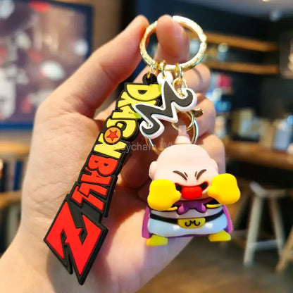 Kawaii Dragon Ball Z Keychain – Super Saiyan Goku, Bulma, Broly, Piccolo & Majin Buu Car Pendant Toy Gift