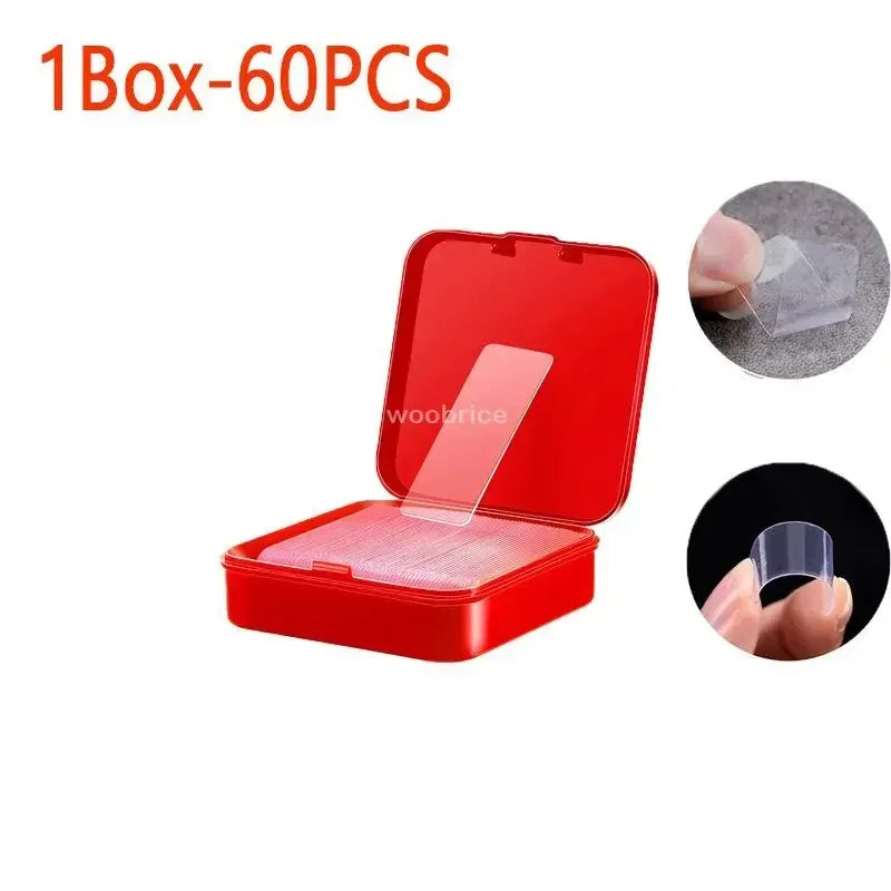 Nano Double Sided Adhesive Tape - Reusable Waterproof Transparent Wall Mount Sticker with Strong Grip