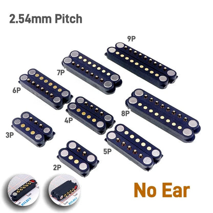 DC Magnetic Pogo Pin Connector - 2A Spring Loaded 2-9 Pin Male Female Power Socket