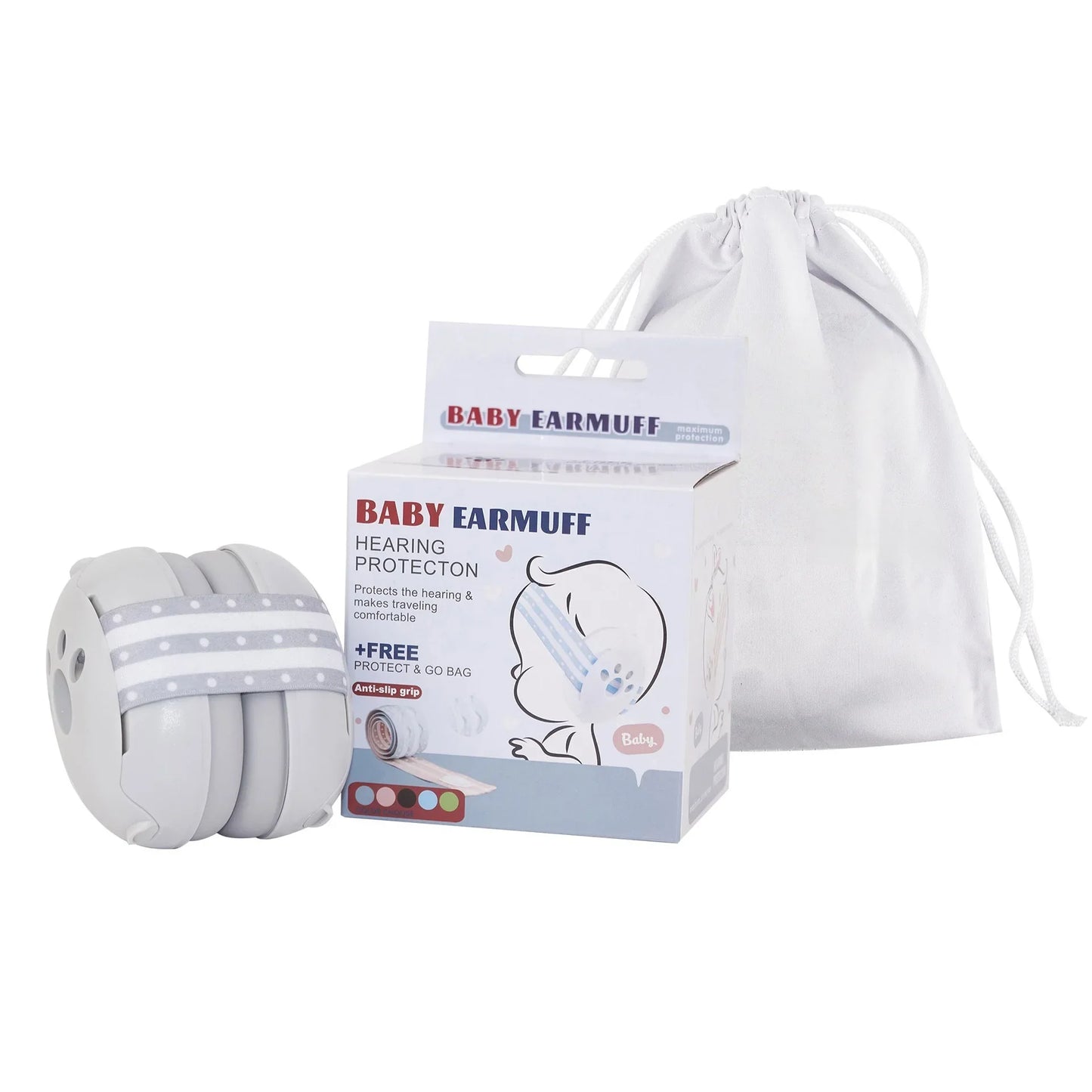 2-in-1 Baby Noise-Reduction Earmuffs – Adjustable Kids Ear Protection Headset for Sleep, Travel & Airplane Anti-Noise Comfort