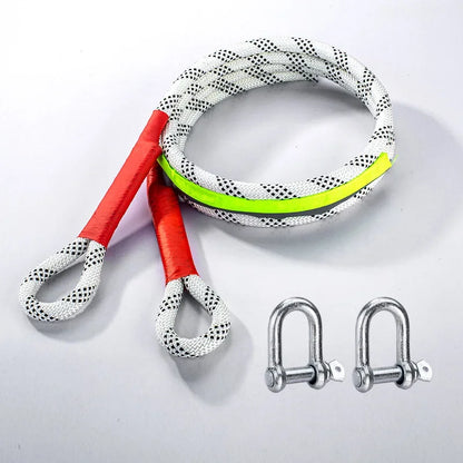 Heavy Duty Car Tow Rope - Nylon Off-Road Trailer Rescue & Emergency Recovery Rope