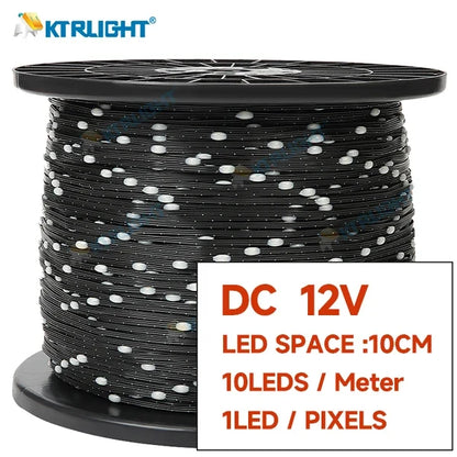WS2811 RGB Pixel String Lights - DC12V 3-Pin Addressable IP68 Fairy Lights for Room, Ramadan & Outdoor Decor